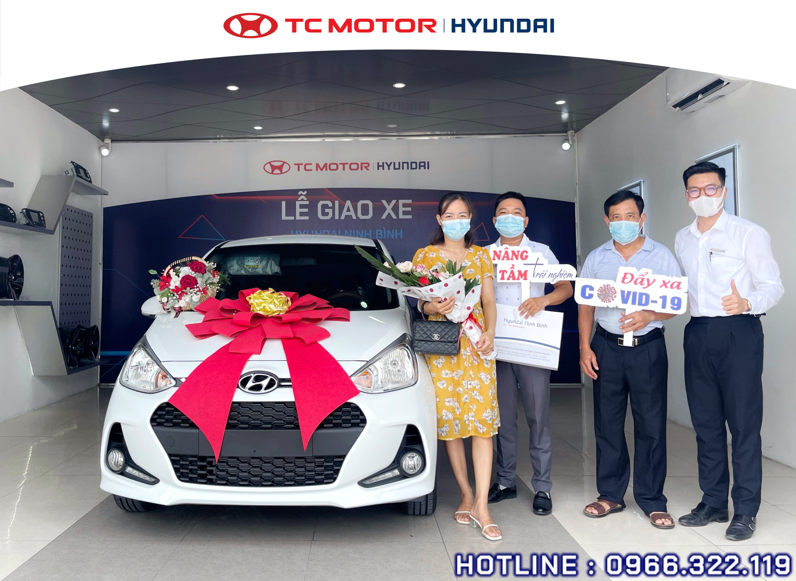 LỄ BÀN GIAO XE THÁNG 6-2021 CHO KHÁCH HÀNG TẠI HYUNDAI NINH BÌNH