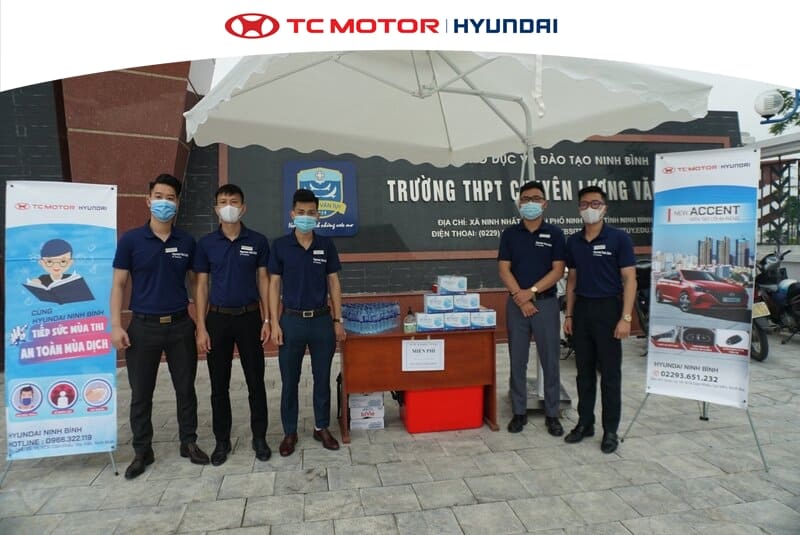 HYUNDAI NINH BÌNH TIẾP SỨC MÙA THI, AN TOÀN MÙA DỊCH
