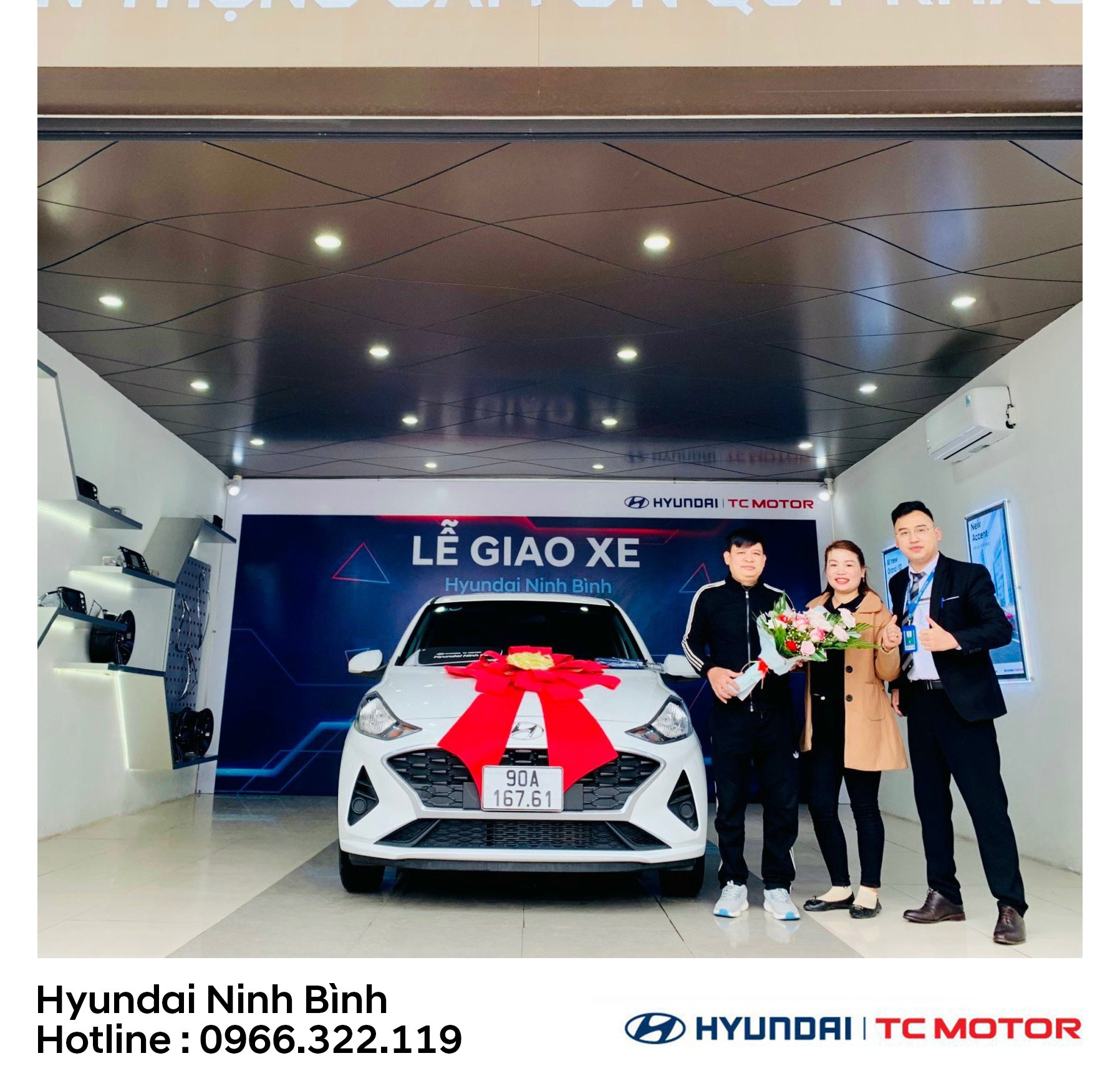 LỄ BÀN GIAO XE THÁNG 3 - HÌNH ẢNH ẤN TƯỢNG KHÁCH HÀNG NHẬN XE TẠI HYUNDAI NINH BÌNH