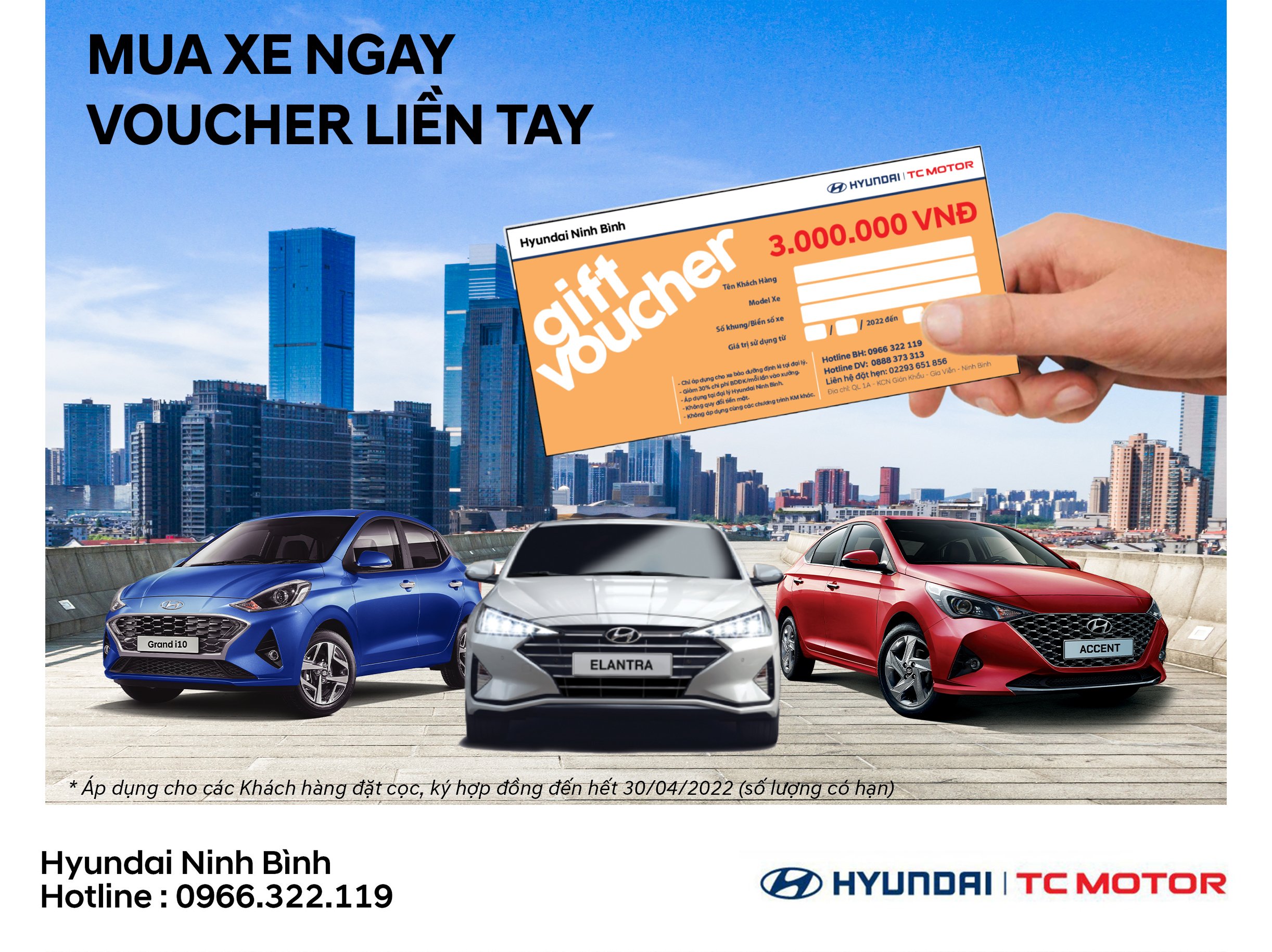 SIÊU KHUYẾN MÃI THÁNG 4 "MUA XE NGAY - VOUCHER LIỀN TAY"