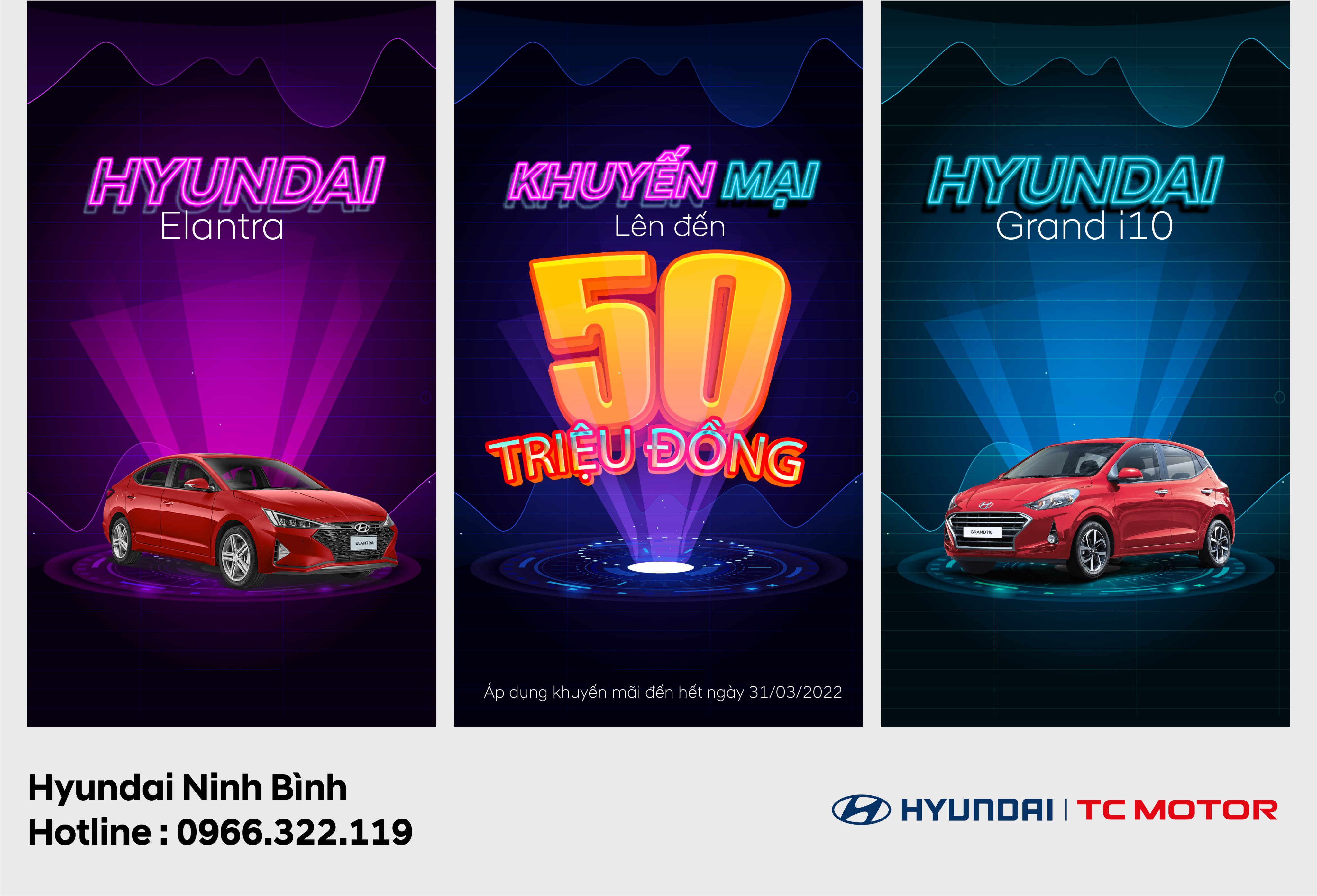 Ưu đãi tháng 3  lên tới 50 triệu khi mua Elantra & Grandi10MT
