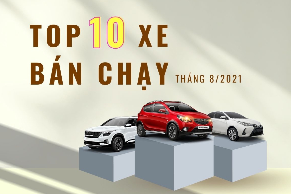 Top 10 xe bán chạy nhất tháng 8/2021: Hyundai điểm danh 3 mẫu xe