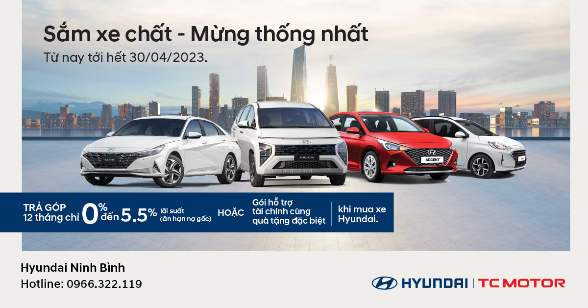 Chương trình khuyến mại tháng 4 "Sắm xe chất - Mừng thống nhất"