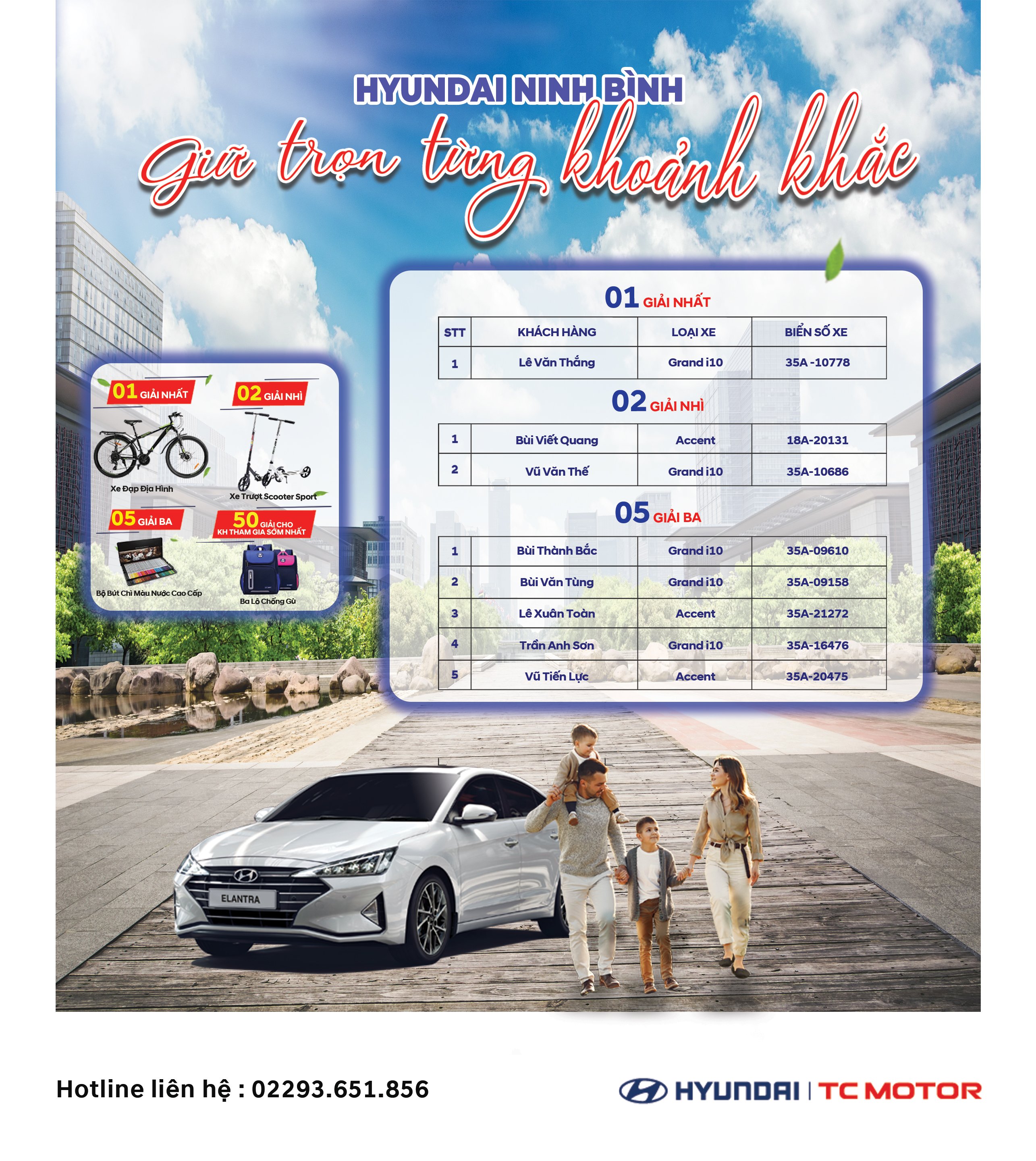 KẾT QUẢ CHƯƠNG TRÌNH ‘HYUNDAI NINH BÌNH – GIỮ TRỌN TỪNG KHOẢNH KHẮC