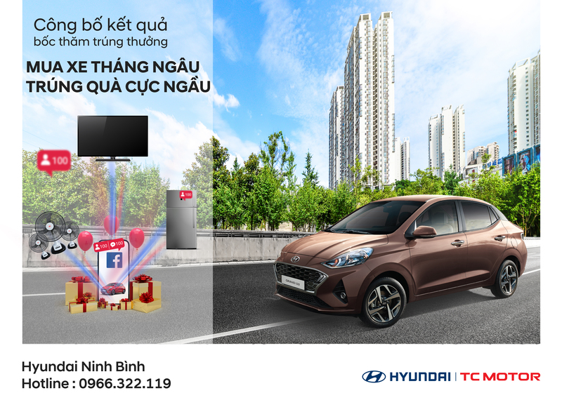 CÔNG BỐ KẾT QUẢ BỐC THĂM TRÚNG THƯỞNG CHƯƠNG TRÌNH "MUA XE THÁNG NGÂU - RƯỚC QUÀ CỰC NGẦU"