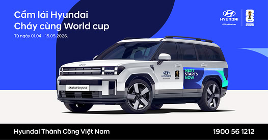 Cầm lái Hyundai – Cháy cùng nhịp đập World Cup 2026